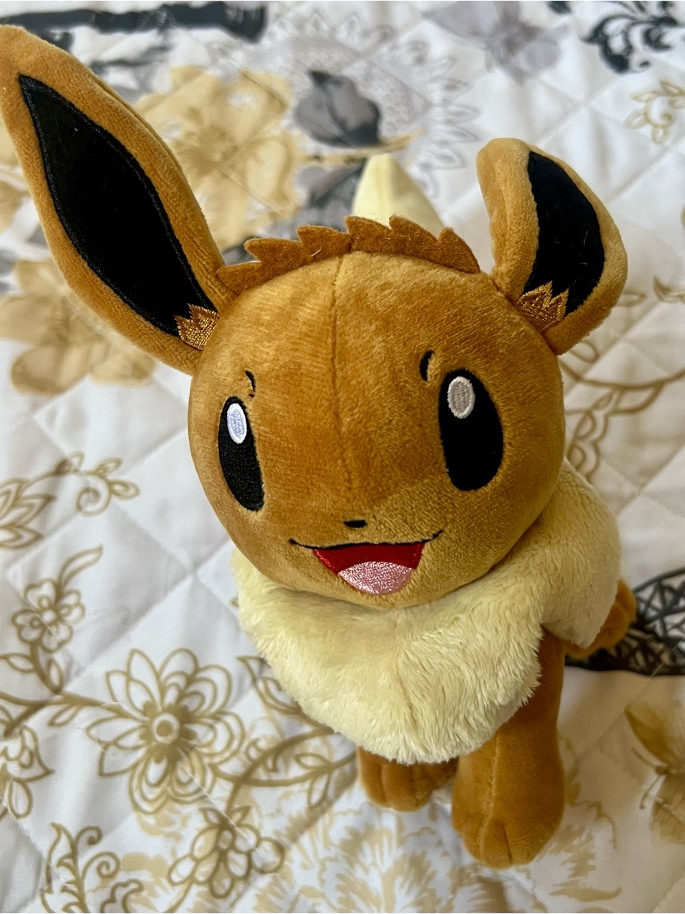 Pokemon Eevee Plush - Brown, Cream, Black, Pink